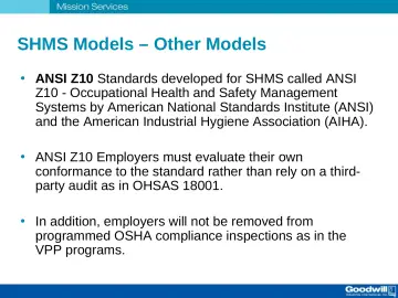 Slide 32: SHMS Models – Other Models