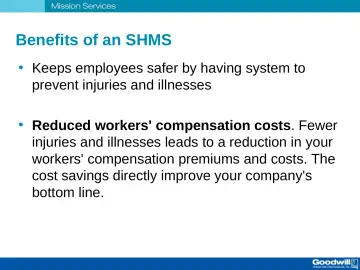 Slide 35: Benefits of an SHMS