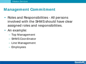 Slide 12: M anagement Commit ment