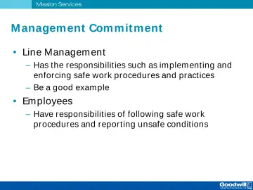 Slide 14: M anagement Commit ment
