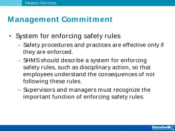 Slide 22: M anagement Commit ment