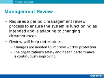 Slide 54: M anagement Review
