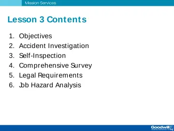 Slide 3: Lesson 3 Cont ent s