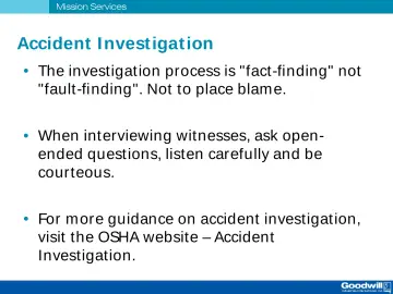 Slide 9: Accident I nvest igat ion