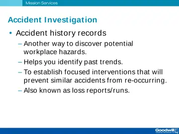 Slide 10: Accident I nvest igat ion