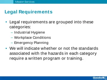 Slide 32: Legal Requirement s
