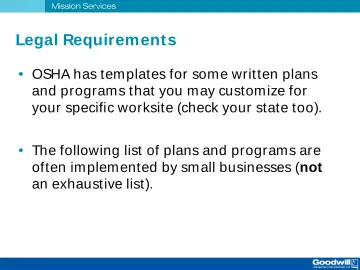 Slide 43: Legal Requirement s