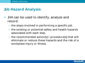 Slide 48: Job Hazard Analysis
