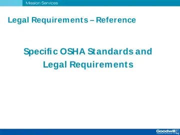 Slide 55: Legal Requirement s – Reference