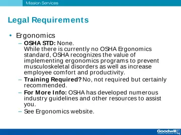 Slide 62: Legal Requirement s