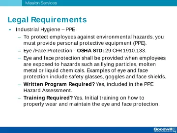 Slide 65: Legal Requirement s