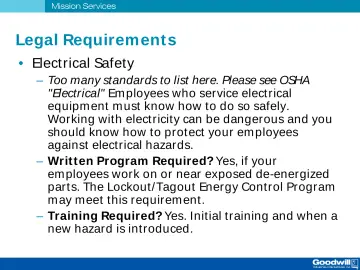 Slide 74: Legal Requirement s