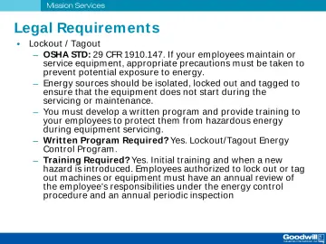 Slide 75: Legal Requirement s