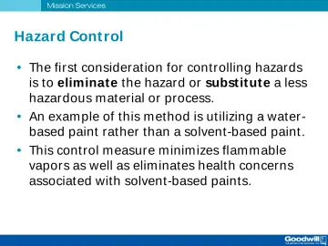 Slide 6: Hazard Control