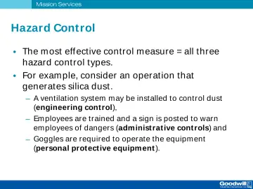 Slide 19: Hazard Control