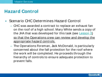 Slide 20: Hazard Control