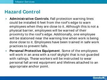Slide 22: Hazard Control