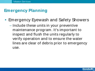Slide 41: Emergency Planning