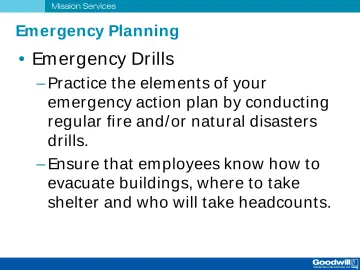 Slide 42: Emergency Planning