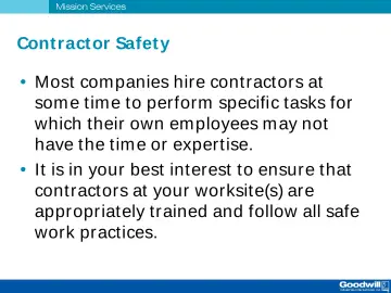 Slide 45: Contract or Safet y
