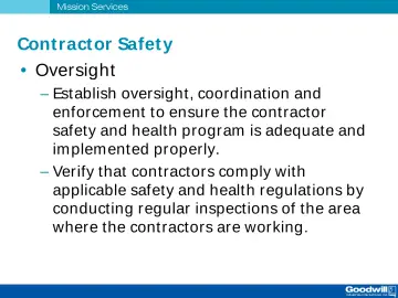 Slide 47: Contract or Safet y