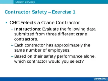 Slide 52: Contract or Safet y – Exercise 1