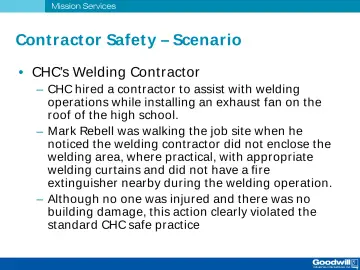Slide 54: Contract or Safet y – Scenario