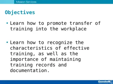 Slide 5: Objectives
