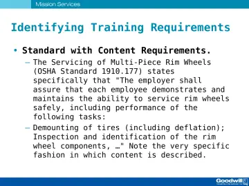 Slide 14: Identifying Training Requirements