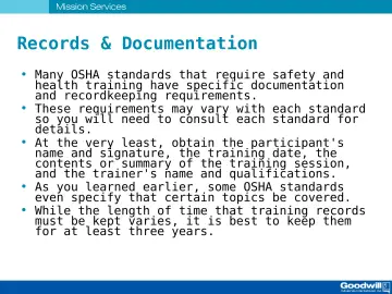 Slide 38: Records & Documentation