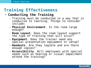 Slide 75: Training Effectiveness