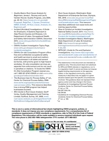 Page 3: Quality Basics-Root Cause Analysis for Beginners, James L. Rooney and Lee N. …