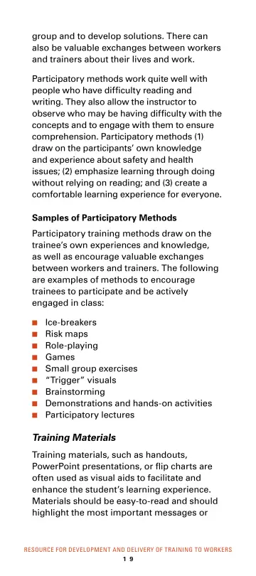 Page 25: group and to develop solutions. There can also be valuable exchanges between workers and…