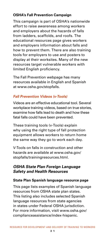 Page 37: OSHA’s Fall Prevention Campaign