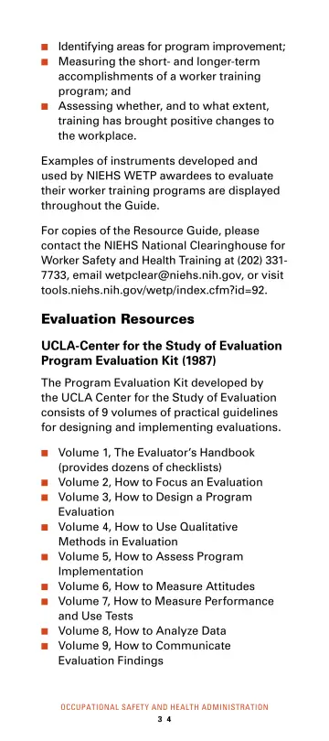 Page 40: Evaluation Resources