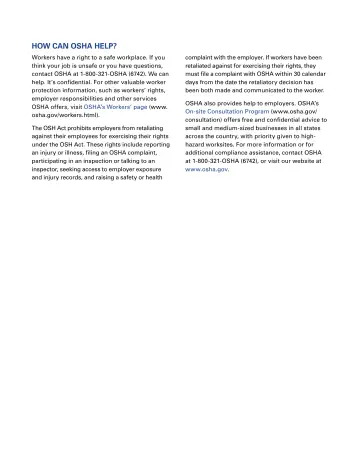 Page 3: HOW CAN OSHA HELP?