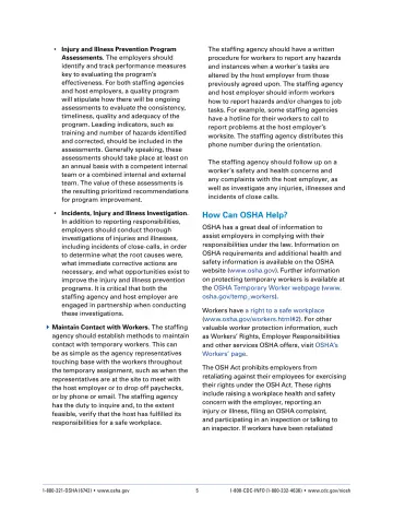 Page 5: How Can OSHA Help?