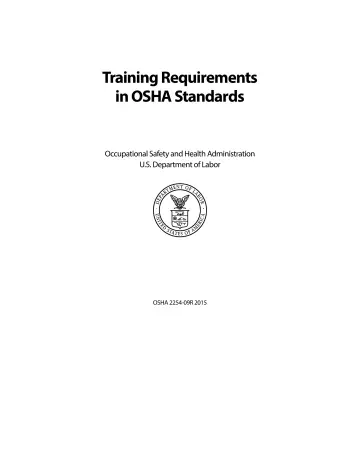 Page 3: Training Requirements in OSHA Standards