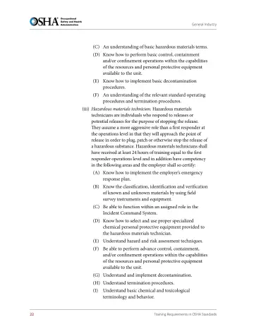Page 34: (C) An understanding of basic hazardous materials terms.