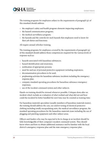 Page 38: The training programs for employees subject to the requirements of paragraph (p) of this…