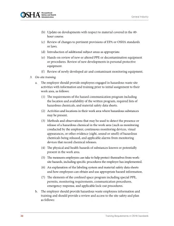 Page 50: (b) Update on developments with respect to material covered in the 40-hour course.