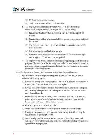 Page 52: (6) PPE maintenance and storage.