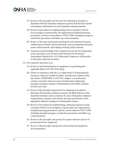 Page 56: (C) Review of the principles and practices for analyzing an incident to determine both the…