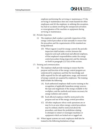 Page 65: employee performing the servicing or maintenance; (7) the servicing or maintenance does…