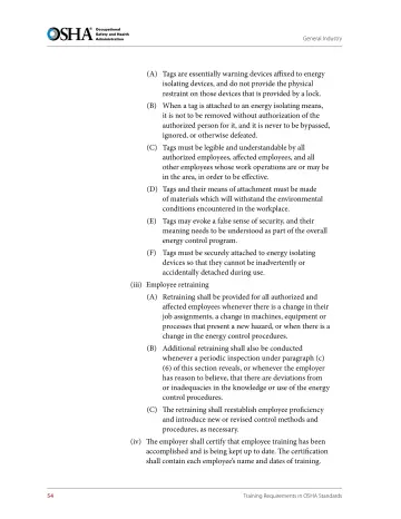 Page 66: (A) Tags are essentially warning devices affixed to energy isolating devices, and do not…