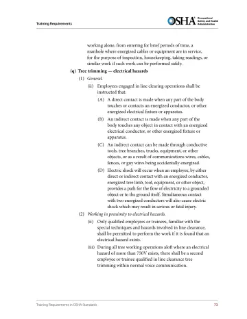 Page 85: working alone, from entering for brief periods of time, a manhole where energized cables…