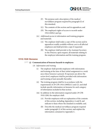 Page 103: (F) The purpose and a description of the medical surveillance program required by…
