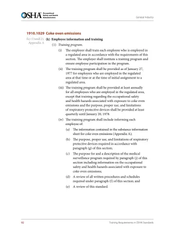 Page 104: 1910.1029 Coke oven emissions