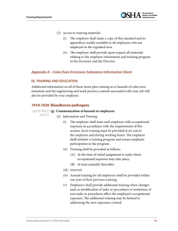 Page 105: (2) Access to training materials