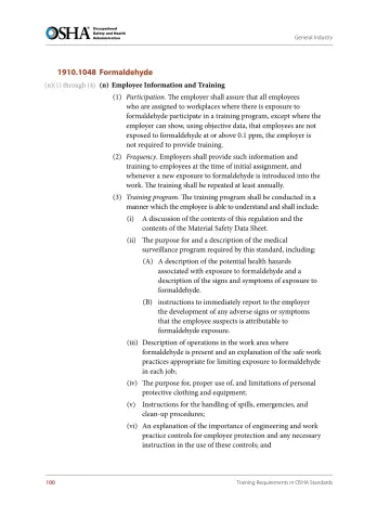 Page 112: 1910.1048 Formaldehyde